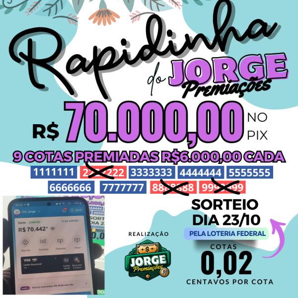 🚀 Rapidinha de Primavera R$ 70.000! NO PIX🤑